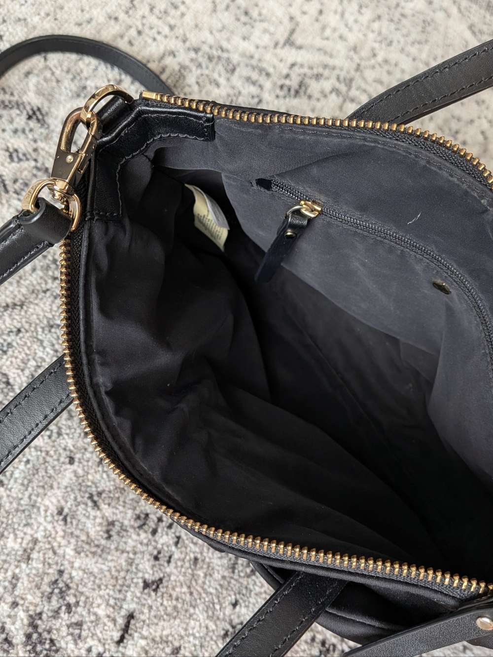 kate spade black nylon bag with bow detail - Picture 9 of 10